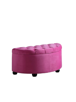 Gilda Half Moon Storage Bench - Ore International