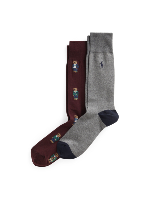 Polo Bear & Polo Pony Dress Sock 2-pack