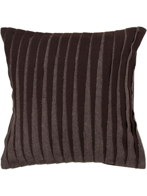 Wool Pillow In Brown