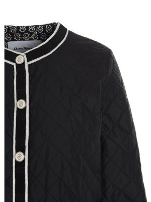 Salvatore Ferragamo Gancio S Quilted Jacket