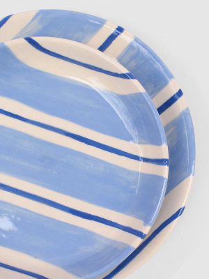 Light Blue Stripe Dish