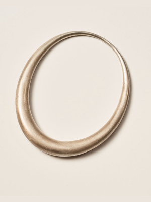 Silver Oval Bangel