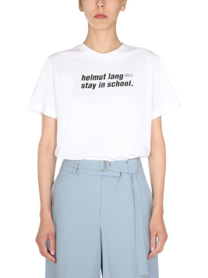 Helmut Lang School Print T-shirt