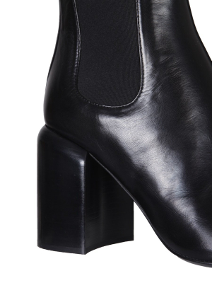 Jil Sander Almond Toe Ankle Boots