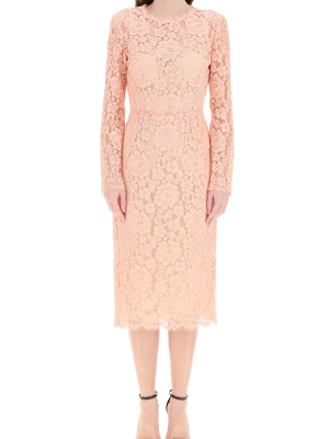 Dolce & Gabbana Lace Midi Dress