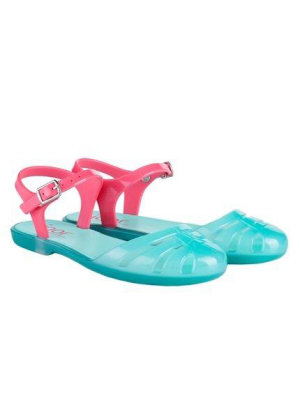 Igor Mara Mini Sandals - Mint / Coral