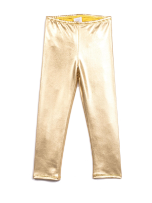 Egg Tiffany Legging - Metallic Gold