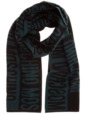 Moschino Logo Intarsia Scarf