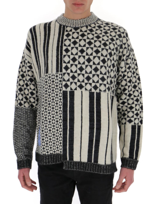 Mcq Alexander Mcqueen Abstract Intarsia Sweater