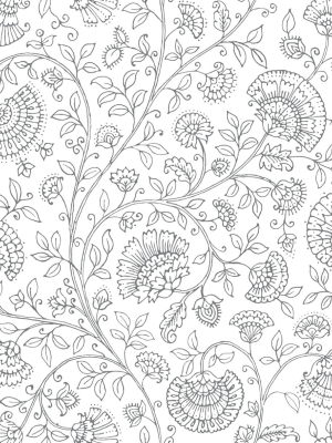 Paisley Trail Peel-and-stick Wallpaper In Slate Grey By Nextwall