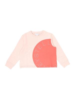 Stella Mccartney Kids Logo Fleece Sweatshirt