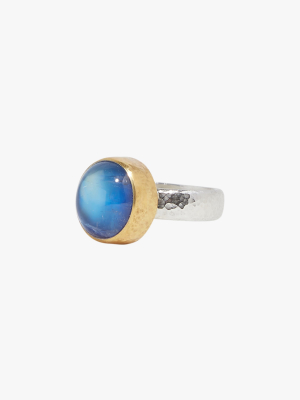 One Of A Kind Galapagos Blue Moonstone Ring