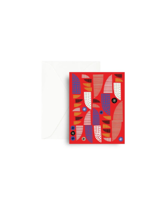 Mezzaluna Studio Greeting Card - Red Allsorts