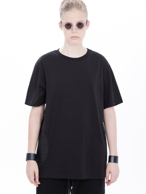 Nylon Side Circle T-shirt