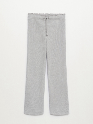 Ribbed Organic Cotton Trousers