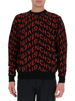 Givenchy Refracted Logo Jacquard Sweater