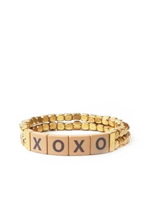 Xoxo Tile Bracelet