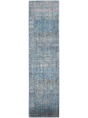 Mystique Blue/multi Runner Rug