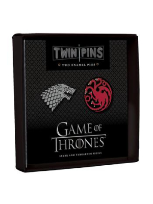 Game Of Thrones Twin Pins: Stark And Targaryen Sigils