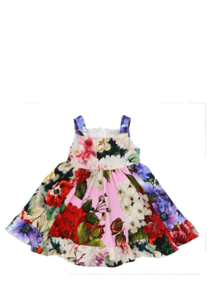 Dolce & Gabbana Kids Floral Print Flared Dress