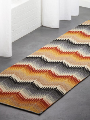 Lambrate Multicolored Chevron Runner 2.5'x8'