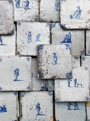 Set Of 22 18th Century Delft Tiles