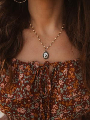 Small Initial Necklace | Fresh Water Pearls - Final Sale