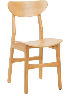 Lucas Retro Dining Chair Natural (set Of 2)