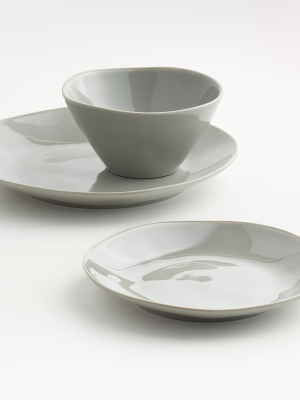 Marin Grey Melamine Dinner Plate