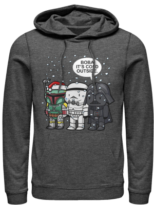 Men's Star Wars Christmas Boba It's Cold Outside Pull Over Hoodie