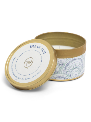 4.8oz Printed Tin Candle Isle Of Skye - Fresh Collection - Opalhouse™