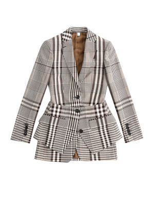 Burberry Basque Detail Tailored Jacket