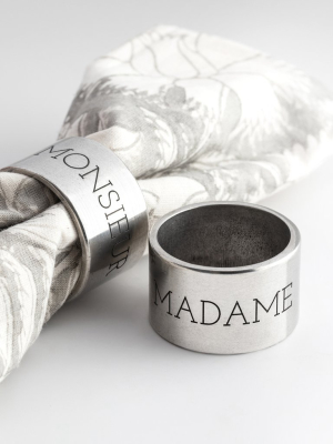 Newlywed Napkin Ring Set