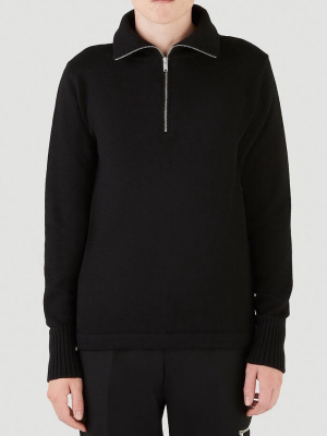 Jil Sander Half-zipped Knit Sweater