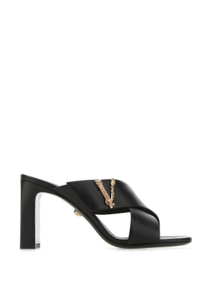 Versace Virtus Heeled Mules