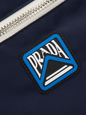 Prada Logo Patch Drawstring Backpack