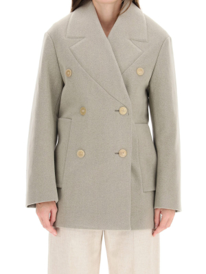 Jacquemus Le Caban Oversized Double Breasted Coat