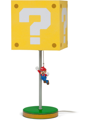 14" Nintendo Super Mario Block Table Lamp