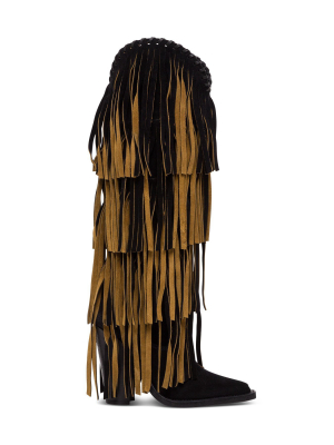 Dsquared2 Full Fringe Cowboy Boots