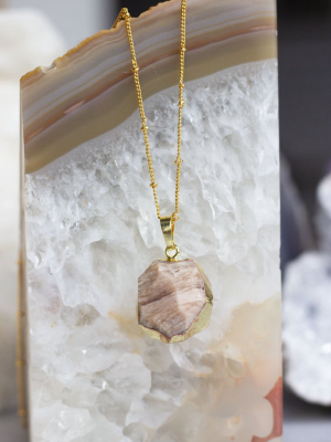 Round Jasper Pendant- 0304