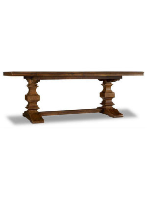 Archivist Trestle Table Collection W/2-18in Leaves