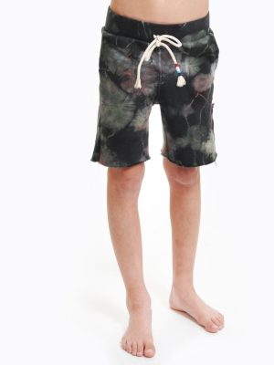 Olive Marble Boy Short