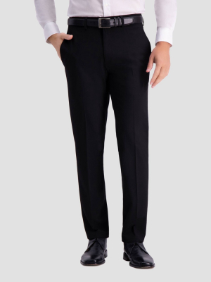 Haggar H26 Men's Slim Fit Premium Stretch Suit Pants - Black