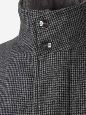 Herno Houndstooth Padded Coat