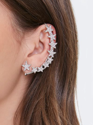 Rhinestone Ear Crawler & Stud Set