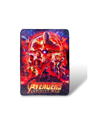 Surreal Entertainment Avengers Infinity War Lightweight Fleece Throw Blanket| 45x60 Inches