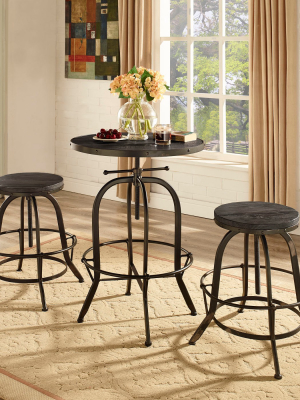 Sylvan Wood Top Bar Table Black - Modway