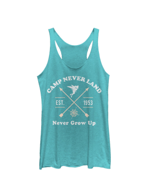 Women's Peter Pan Camp Neverland Racerback Tank Top