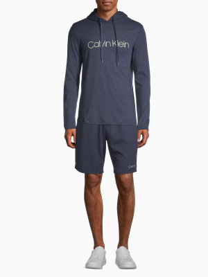 Ck Chill Heathered Logo Drawstring Hoodie