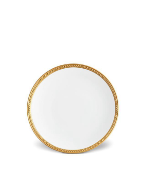 Soie Tressee Gold Dessert Plate